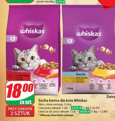 Karma dla kot贸w z wo艂owin膮 Whiskas promocja