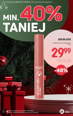 Sorbet do ust nawilżający BOURJOIS 1,7g promocja w Rossmann