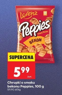 Chrupki o smaku bekonu Peppies promocja w Biedronka