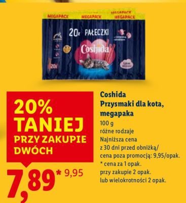 Coshida Przysmaki dla kota, megapaka promocja w Lidl