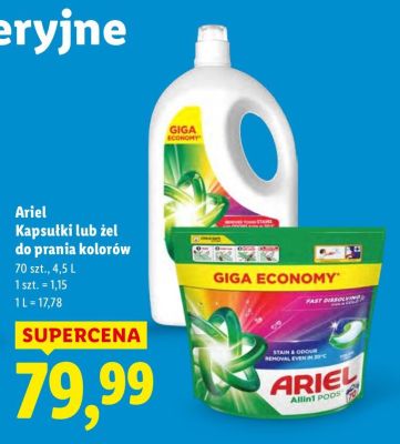 Kapsułki do prania kolorów 70 szt. promocja w Lidl