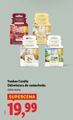 Odświeżacz do samochodu Yankee Candle promocja w Lidl