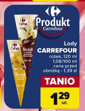 Rożek waniliowy Carrefour extra promocja