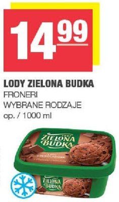 Lody Zielona Budka Froneri wybrane rodzaje promocja w SPAR
