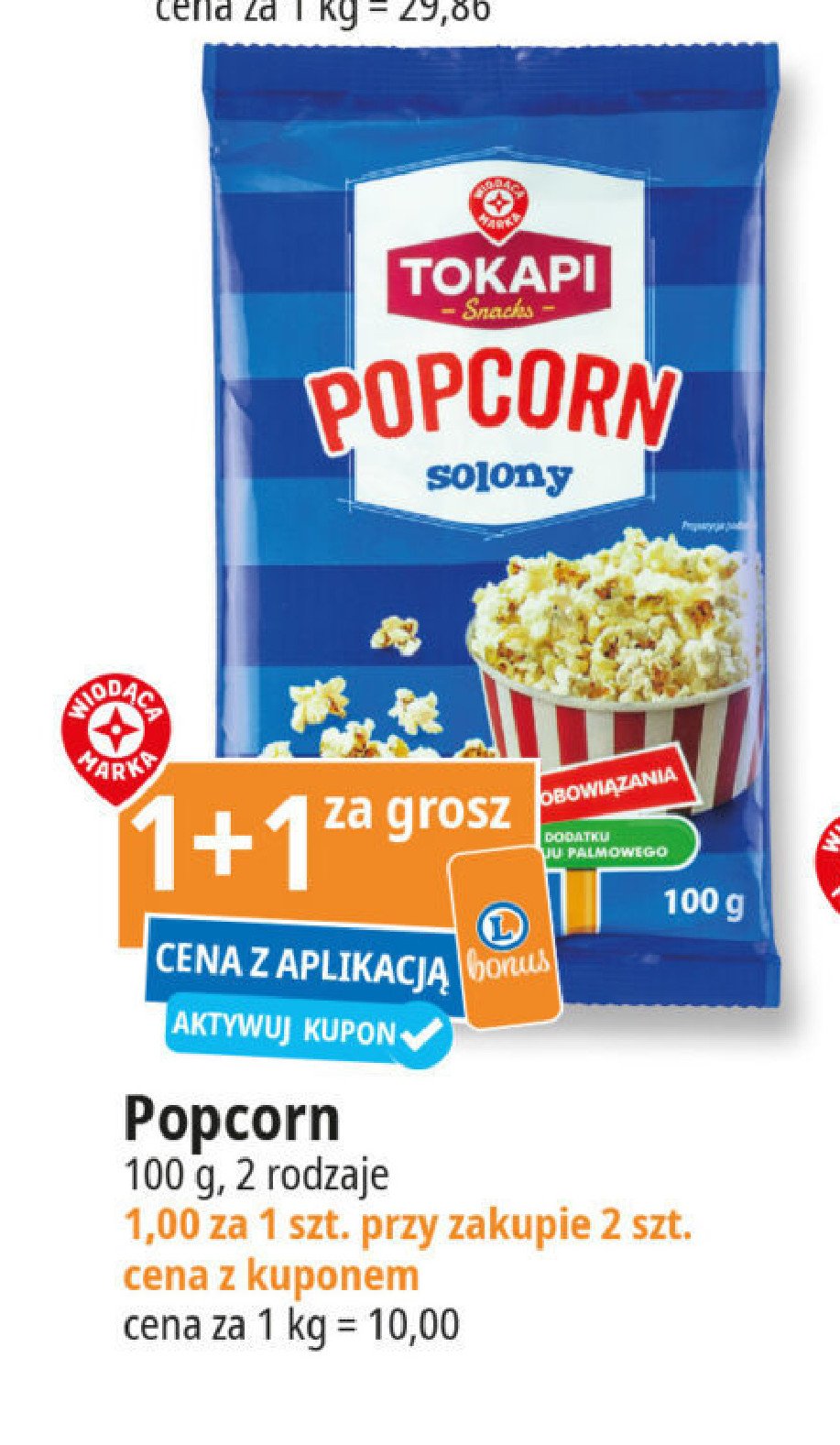 Popcorn solony Wiodąca marka tokapi promocja