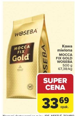 Kawa mielona MOCCA FIX GOLD WOSEBA promocja w Carrefour