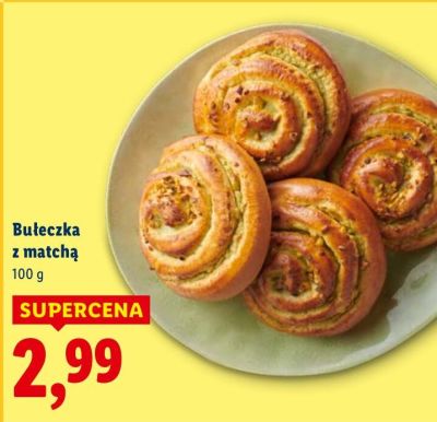 Bułeczka z matcha promocja w Lidl
