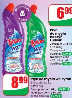 Płyn do mycia WC 2 rodzaje  promocja w Dino