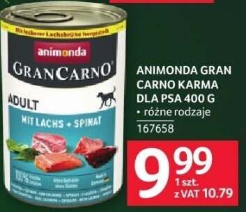 Animonda Gran Carno karma dla psa promocja w Selgros