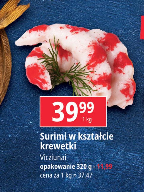 Przysmak surimi o smaku krewetki Vici promocja