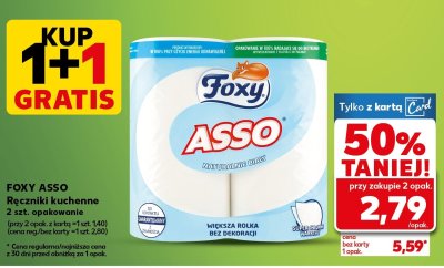 Ręczniki kuchenne Asso 2 szt. 1+1 GRATIS promocja w Kaufland