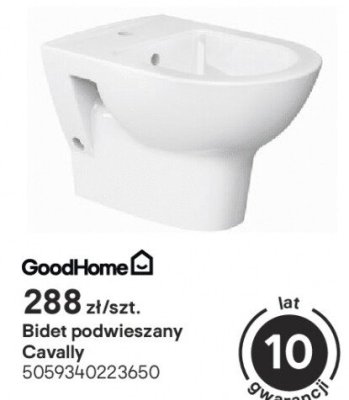 Bidet podwieszany Cavally GoodHome promocja w Castorama