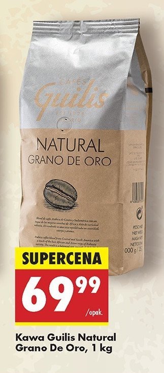 Kawa CAFES GUILIS NATURAL GRANO DE ORO promocja