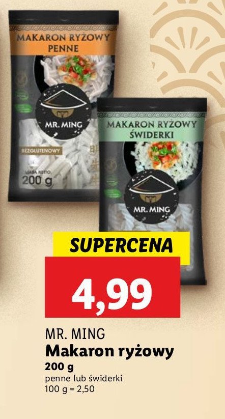 Makaron ryżowy nitka Mr. ming promocja w Lidl