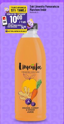 Sok Limenita Pomarańcza Marchew Imbir promocja w POLOmarket