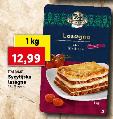 Lasagna sycylijska Italiamo promocja