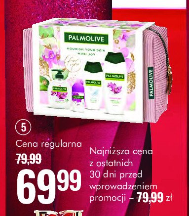 Zestaw w kosmetyczce palmolive naturals: płyn do kąpieli orchid 500 ml + mydło w płynie milk orchid 300 ml + żel pod prysznic cherry blossom 250 ml + dezodorant lady speed stick fresh essence 50 ml Palmolive zestawy promocja