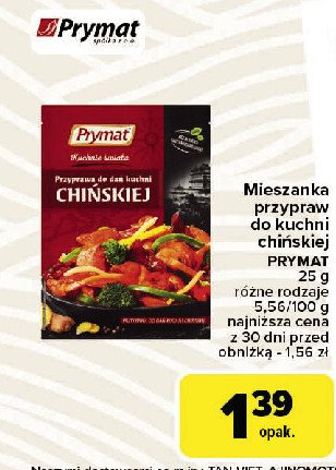 Przyprawa do dań kuchni chińskiej Prymat promocja w Carrefour Market