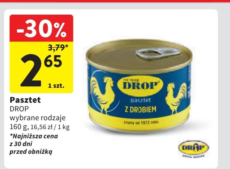 Pasztet drobiowy Drop promocja w Intermarche