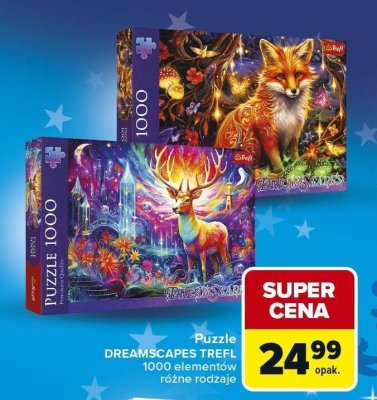 Puzzle DREAMSCAPES TREFL 1000 elementów różne rodzaje promocja w Carrefour