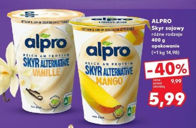 Skyr sojowy różne rodzaje ALPRO promocja w Kaufland