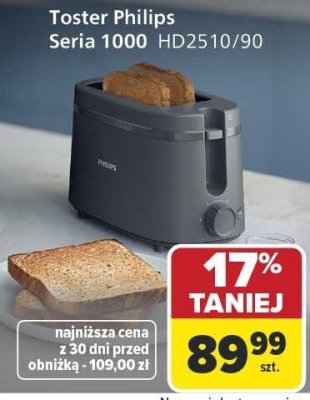 Toster Philips Seria 1000 HD2510/90 promocja w Carrefour