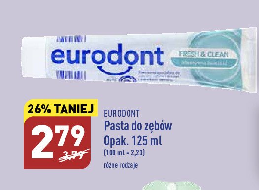Pasta do zębów fresh & clean Eurodont promocja