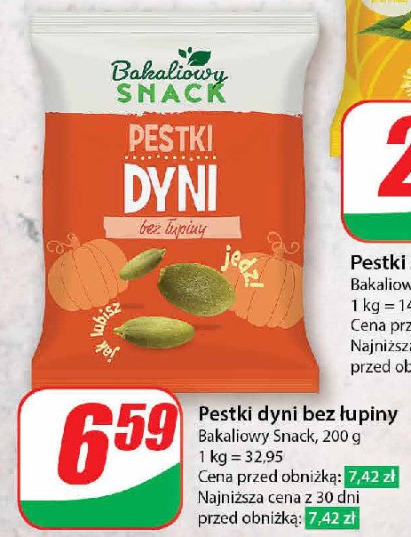 Pestki dyni bez łupiny Bakaliowy snack promocja