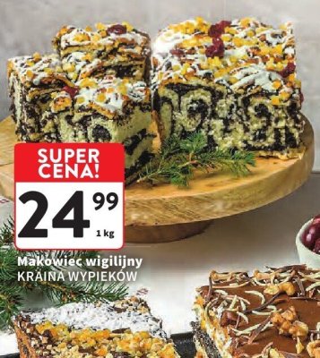 Makowiec wigilijny KRAINA WYPIEKÓW promocja w Intermarche