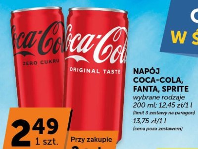 Napój Coca-Cola Zero Cukru promocja w ABC