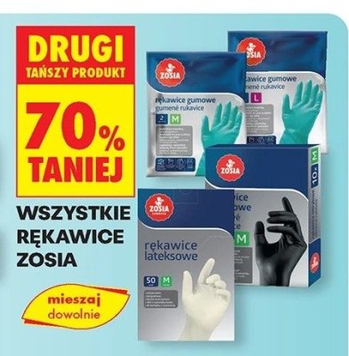 Wszystkie rękawice marki Zosia DRUGIE -70% promocja w Biedronka