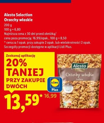 Orzechy włoskie 200 g promocja w Lidl