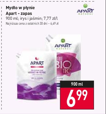 Mydło w płynie japońska wiśnia i magnolia - zapas Apart natural prebiotic promocja