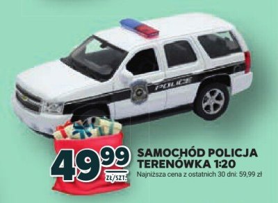 Samochód policja terenówka 1:20 promocja w Stokrotka