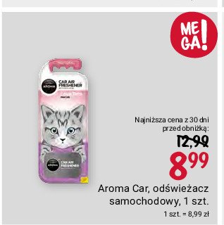 Odświeżacz powietrza cat red coral Aroma car love pets promocja