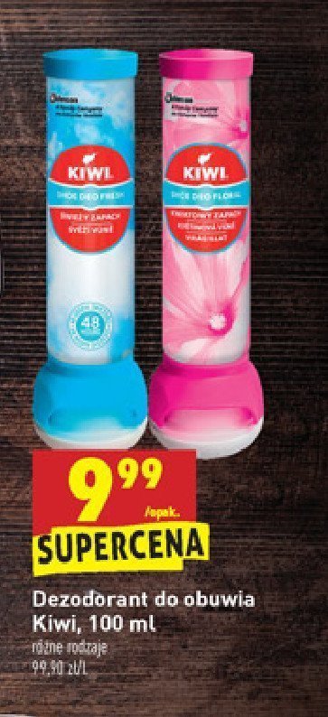Dezodorant do obuwia niebieski Kiwi deo fresh promocja
