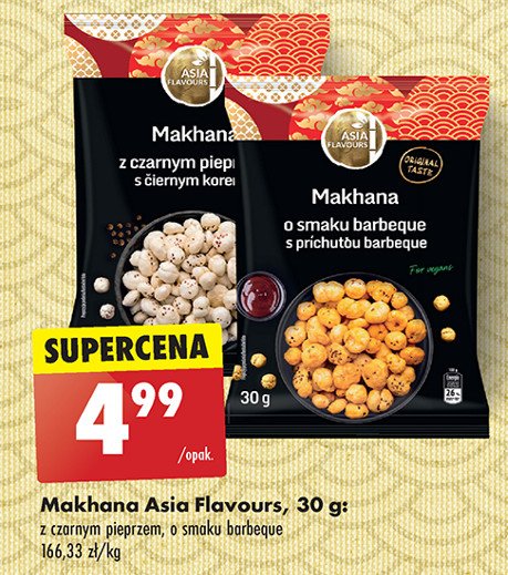 Makhana z zarnym pieprzem Asia flavours promocja