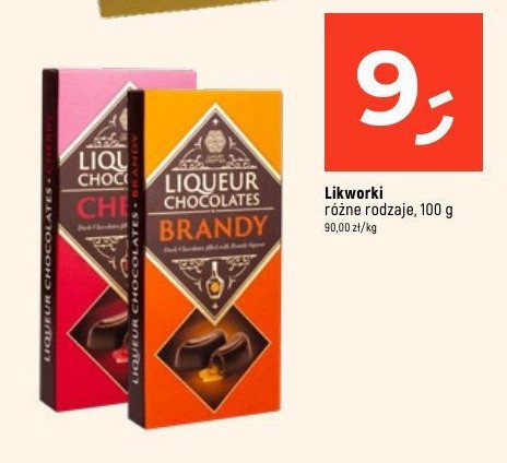 Czekoladki cherry Liqueur chocolates promocja w Dealz