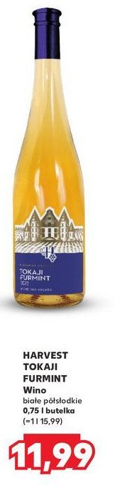 Wino Harvest tokaji furmint promocja w Kaufland