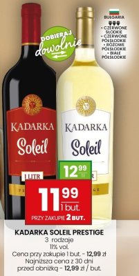 Wino Kadarka Soleil Prestige 3 rodzaje 11% promocja w Twój Market