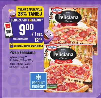 Pizza Feliciana różne rodzaje Dr. Oetker 320 g promocja w POLOmarket