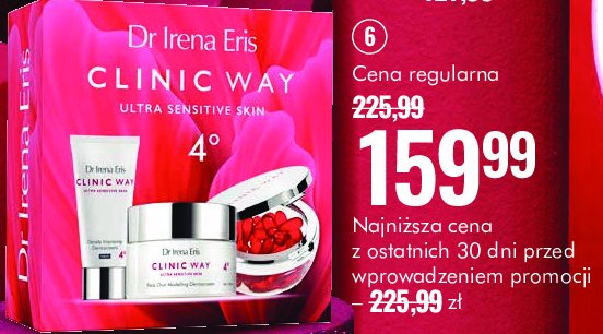 Zestaw w pudełku clinic way 4: krem na dzień 50ml + krem na noc 30ml + kapsułki 30 szt Dr irena eris zestawy promocja w Super-Pharm