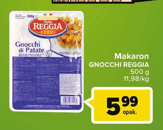 Gnocchi di patate Reggia promocja