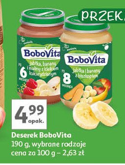 Jabłka i banany z biszkoptem Bobovita promocja