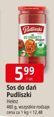 Sos do dań Pudliszki Heinz promocja w Leclerc