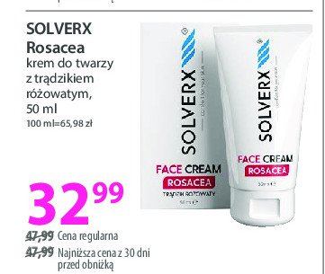 Krem do twarzy Solverx rosacea promocja