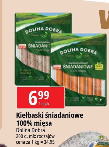 Kiełbaski śniadaniowe Dolina dobra promocja