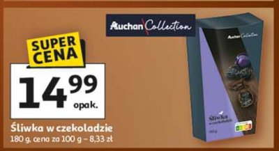 Śliwka w czekoladzie Auchan Collection promocja w Auchan