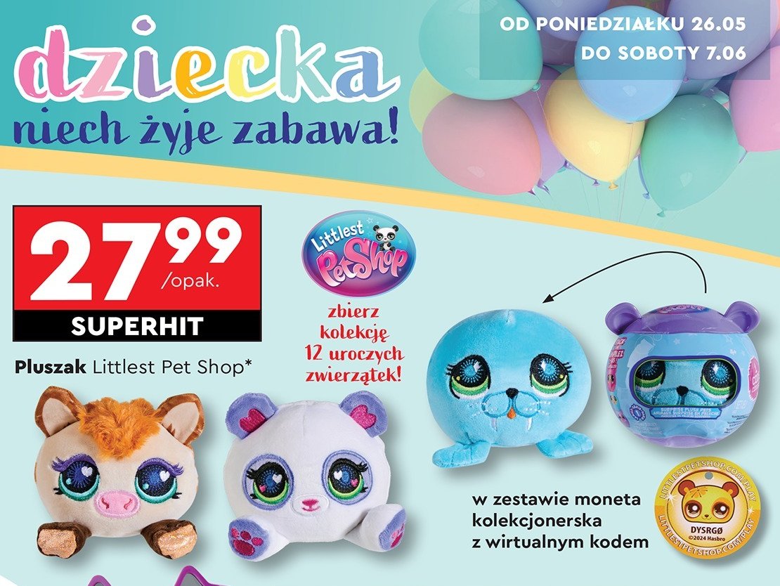 Pluszak Littlest pet shop promocja w Biedronka