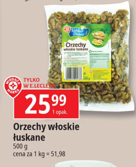 Orzechy włoskie Wiodąca marka tablier blanc promocja